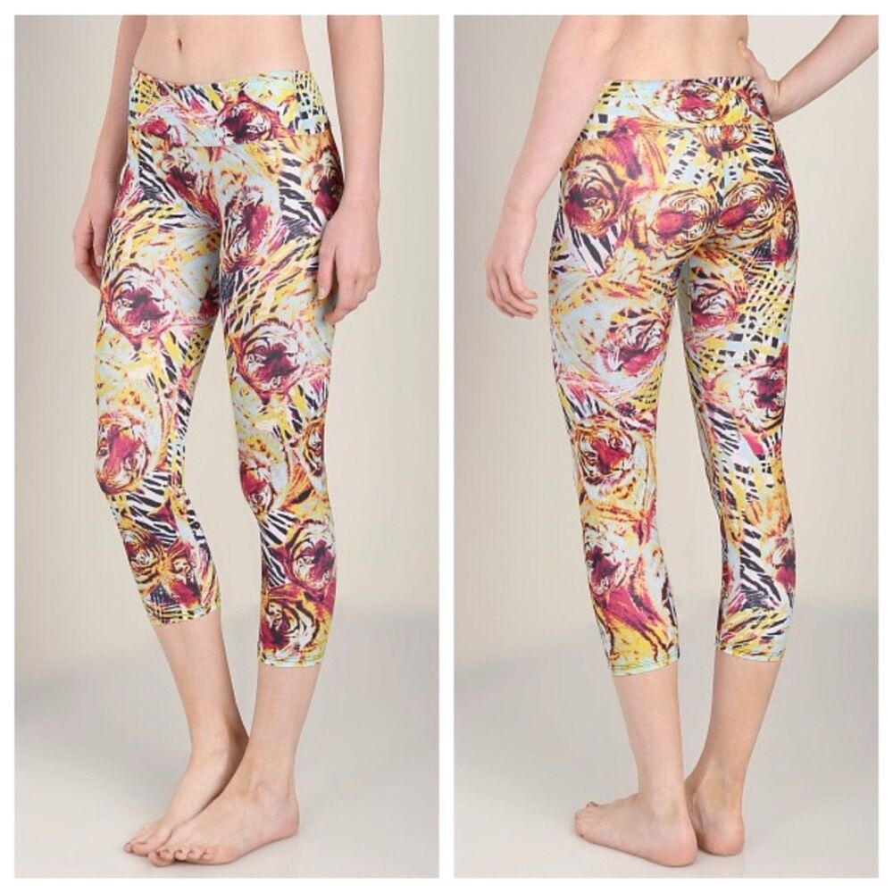 Onzie Bengal Tiger Print Leggings M